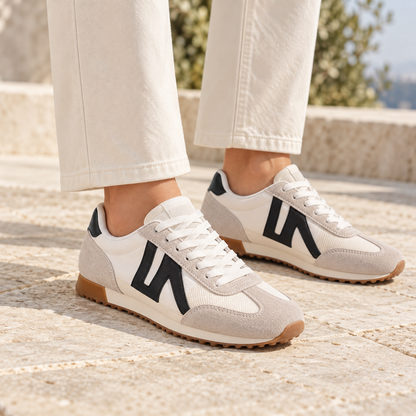 Nestquora Women Retro Panel Casual Sneakers