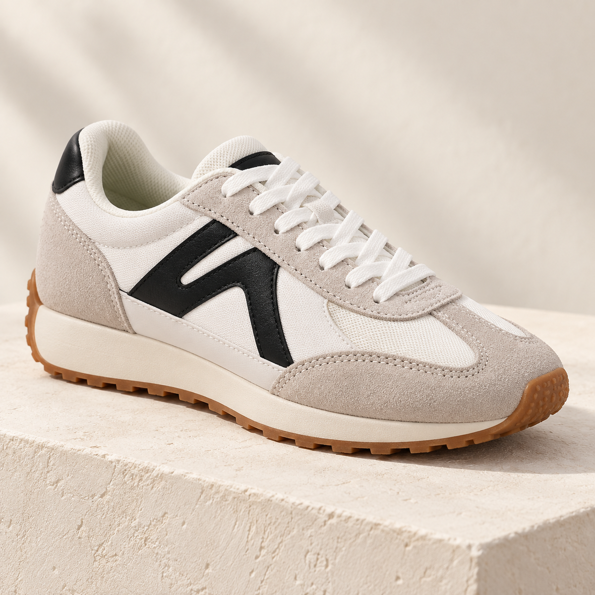 Nestquora Women Retro Panel Casual Sneakers
