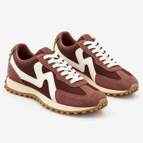 Nestquora Women Retro Contrast Runner Sneakers