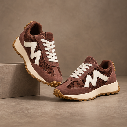 Nestquora Women Retro Contrast Runner Sneakers