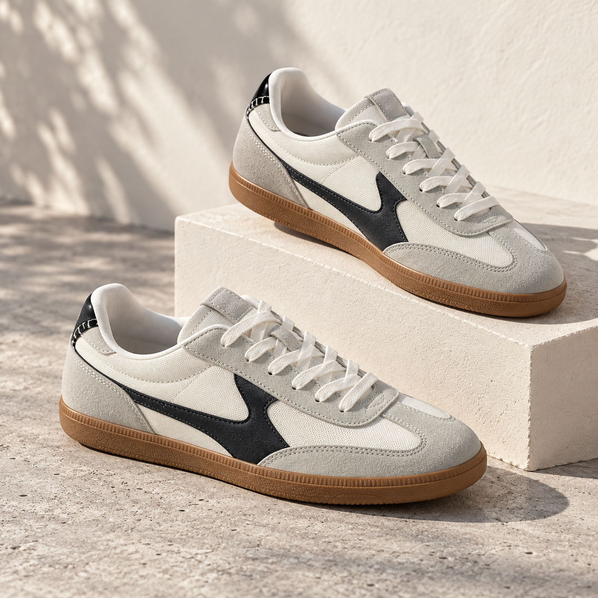 Nestquora Women Gum Sole Retro Sneakers