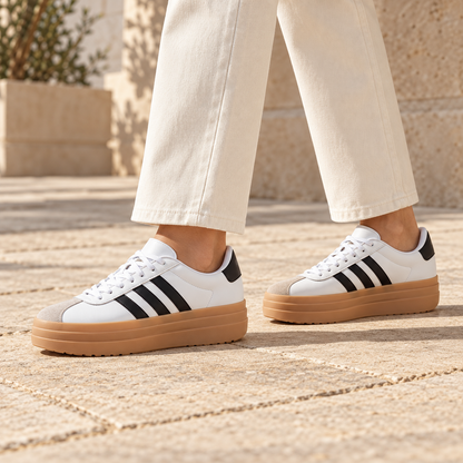 Nestquora Women Striped Platform Casual Sneakers