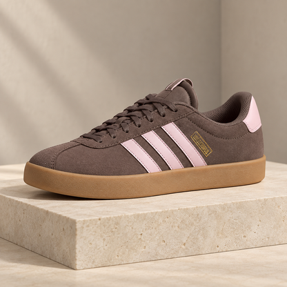 Nestquora Women Brown Stripe Gum Sneakers